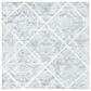 Safavieh Artistry ARR667M 7" Square Ivory and Blue Area Rug, , large