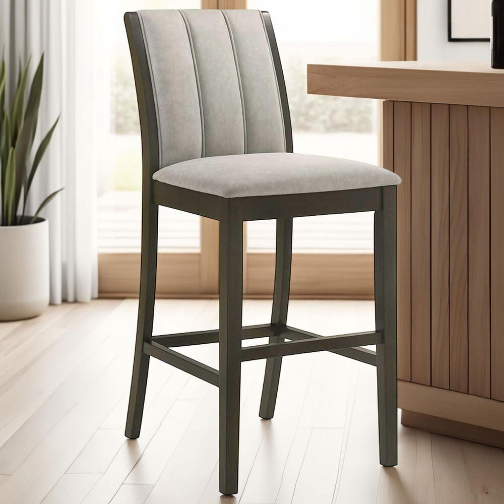Armen Living Nolan 30" Bar Stool in Dark Roast, , large