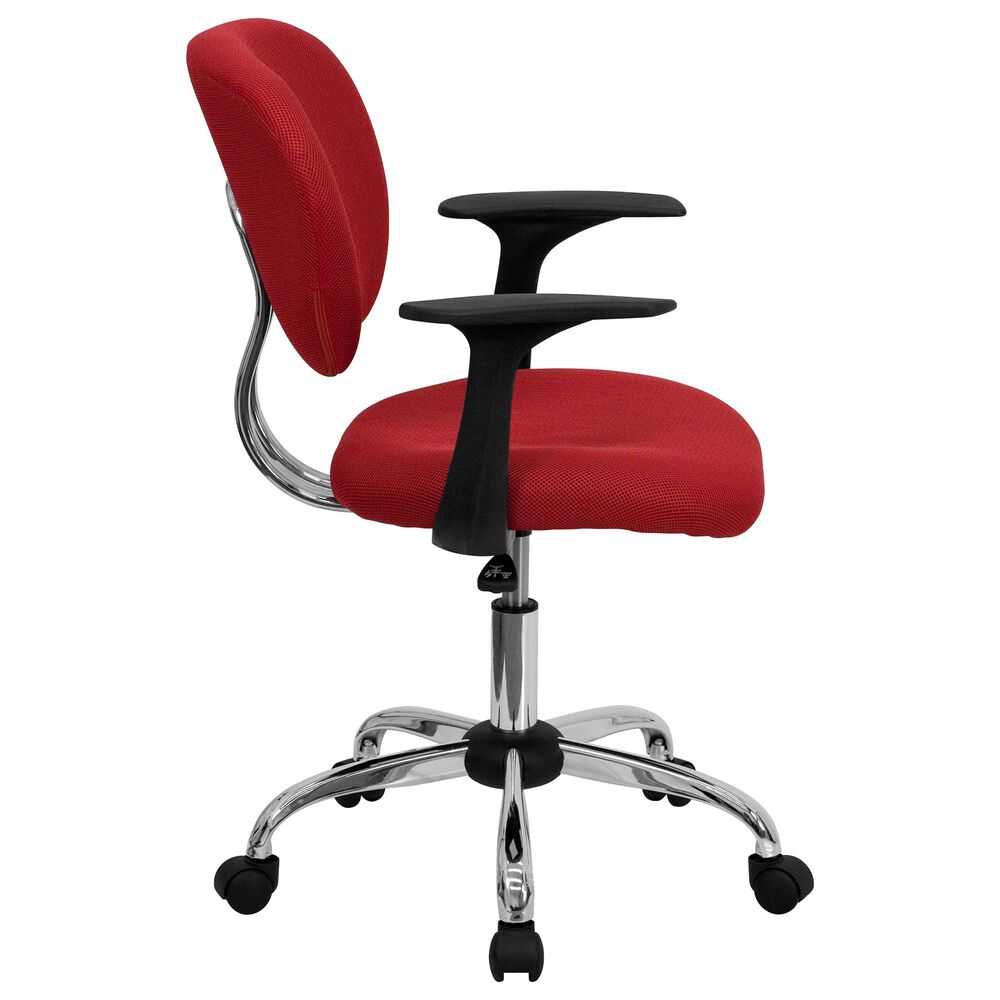 Flash Furniture Swivel Task Chair in Red, , large