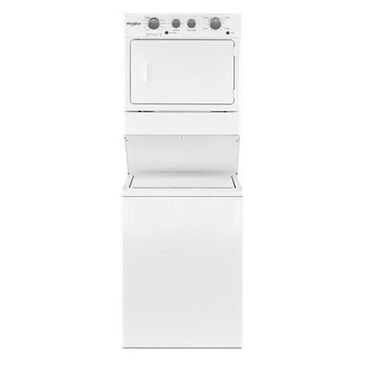 Whirlpool 3.5 Cu. Ft. Gas Stacked Laundry Center 9 Wash Cycles & AutoDry in White, , large