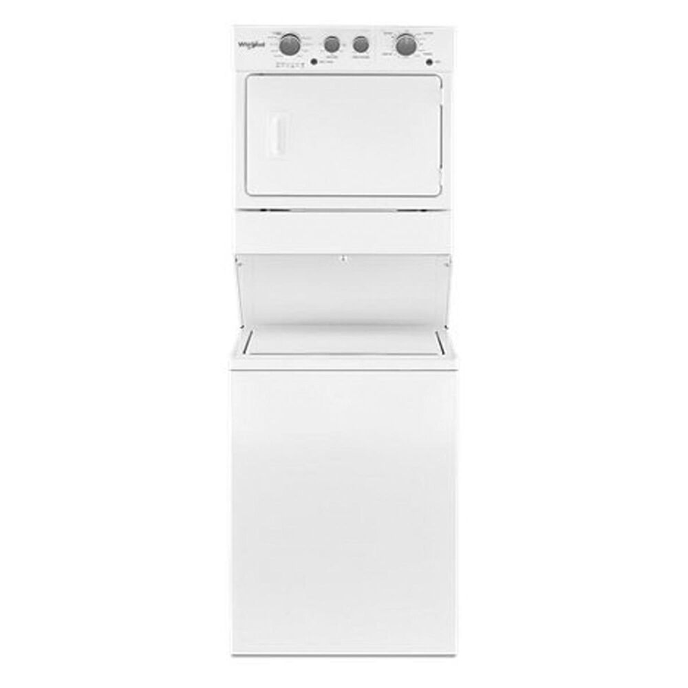Whirlpool Whirlpool 3.5 Cu. Ft. Gas Stacked Laundry Center 9 Wash Cycles & AutoDry in White, , large