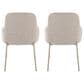 Lumisource York Side Chair with Oatmeal Upholstered in Latte (Set of 2), , large