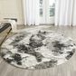 Safavieh Retro RET2141-1180 6" Round Cream and Grey Area Rug, , large