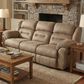 HomeStretch Gambler Manual Double Reclining Sofa in Bridgestone Truffle Brown, , large