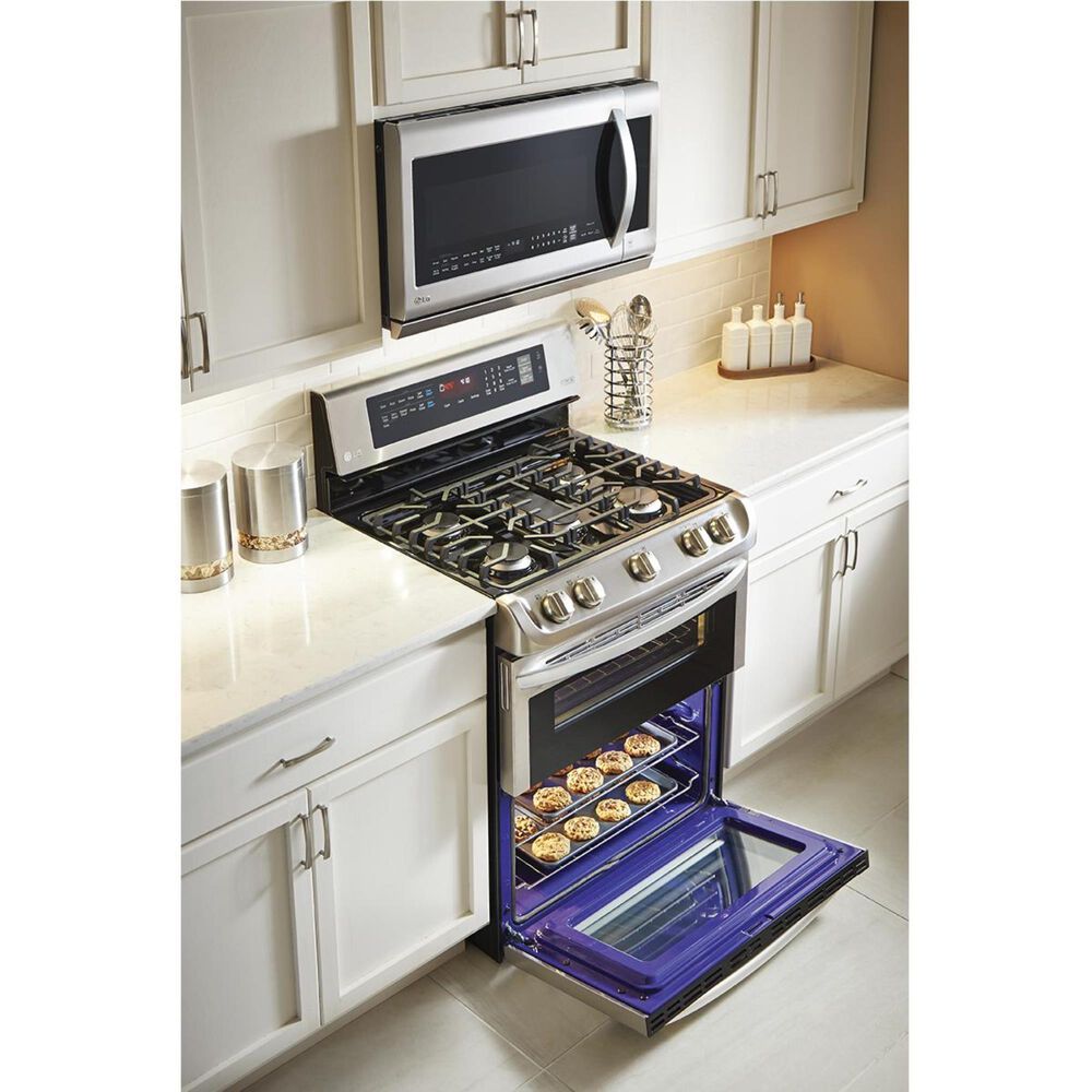 LG 6.9 Cu. Ft. Freestanding Gas Double Oven Range Nebraska Furniture Mart