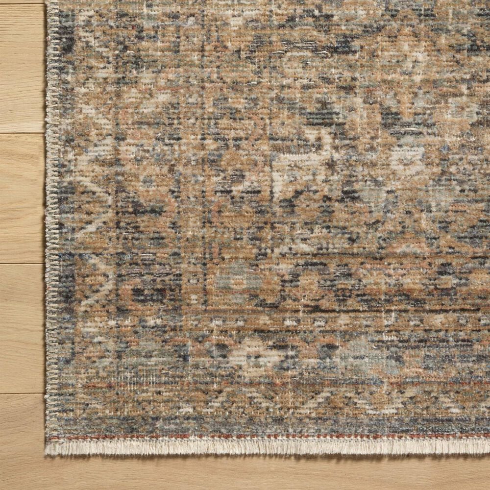 Amber Lewis x Loloi Molly Denim and Gold 2'7" x 10' Runner, , large