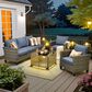 HOMLUX 4-Piece Outdoor Sofa Set in  Denim Blue, , large