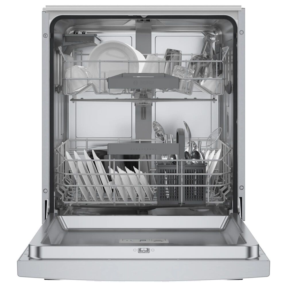 Bosch 300 Series 24&quot; Built-In Recessed Handle Dishwasher with ADA Compliant in Stainless Steel, , large