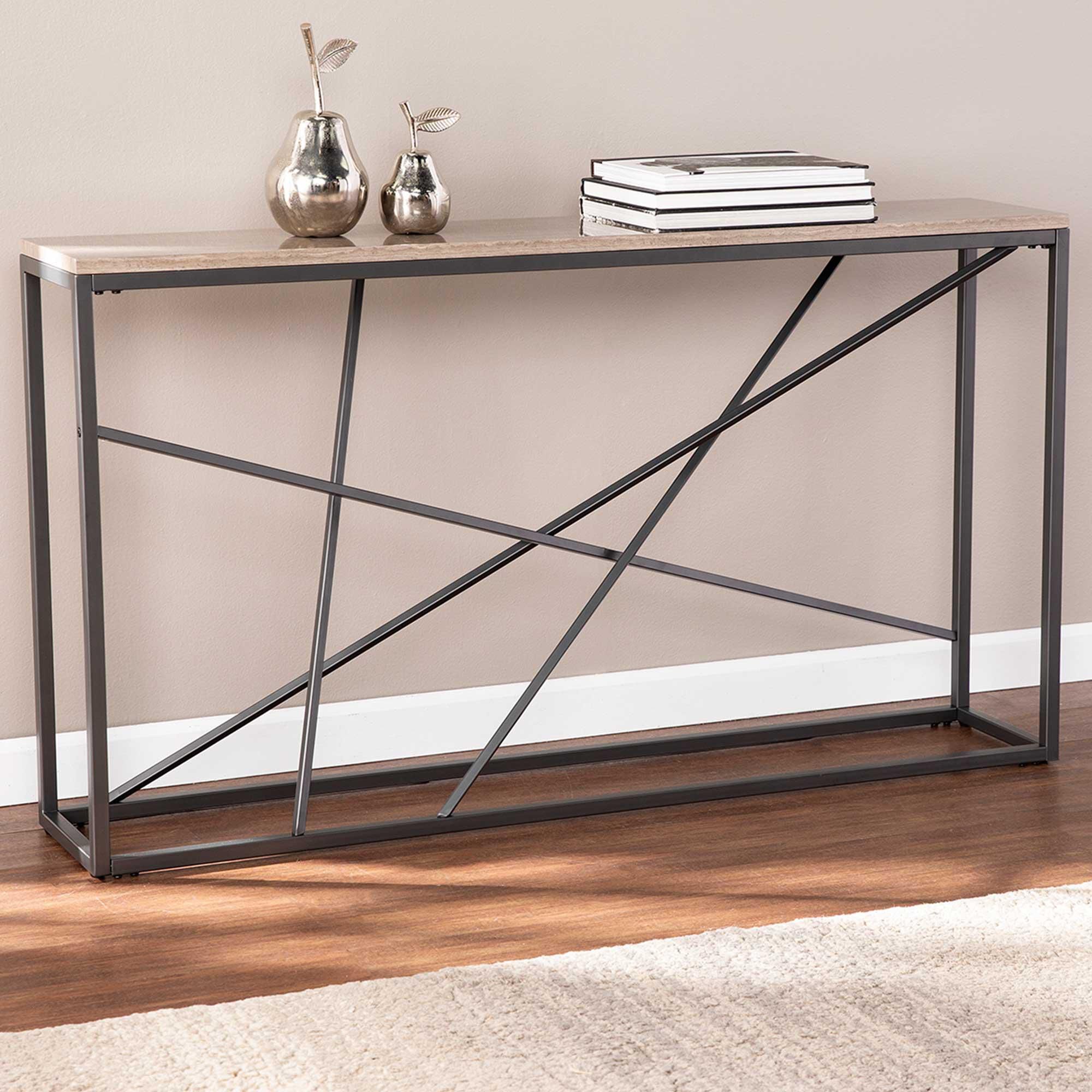 Tan cheap console table