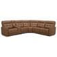 Interlochen 6-Piece Leather Power Reclining Sectional with Power Headrests in Aline Butternut, , large