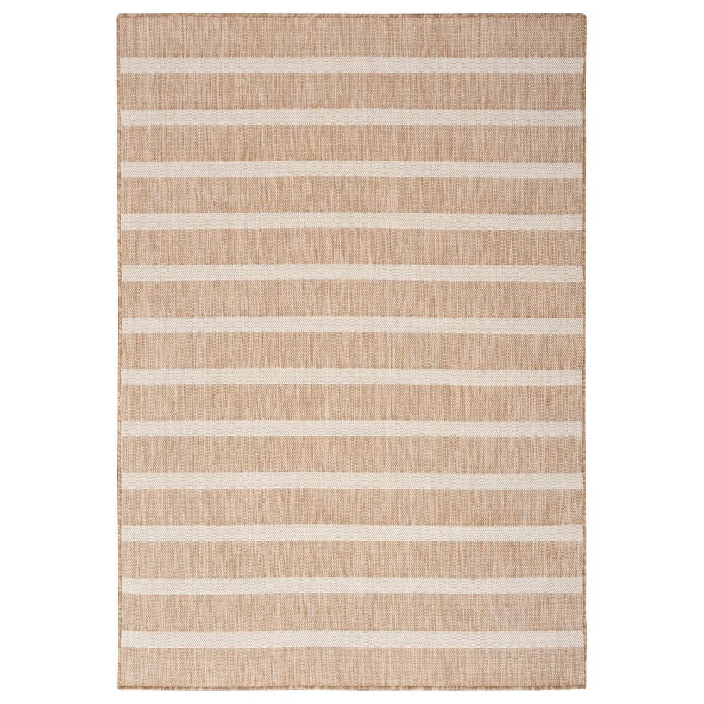 Nourison Positano POS03 Beige and Ivory 4&#39; x 6&#39; Indoor/Outdoor Area Rug, , large