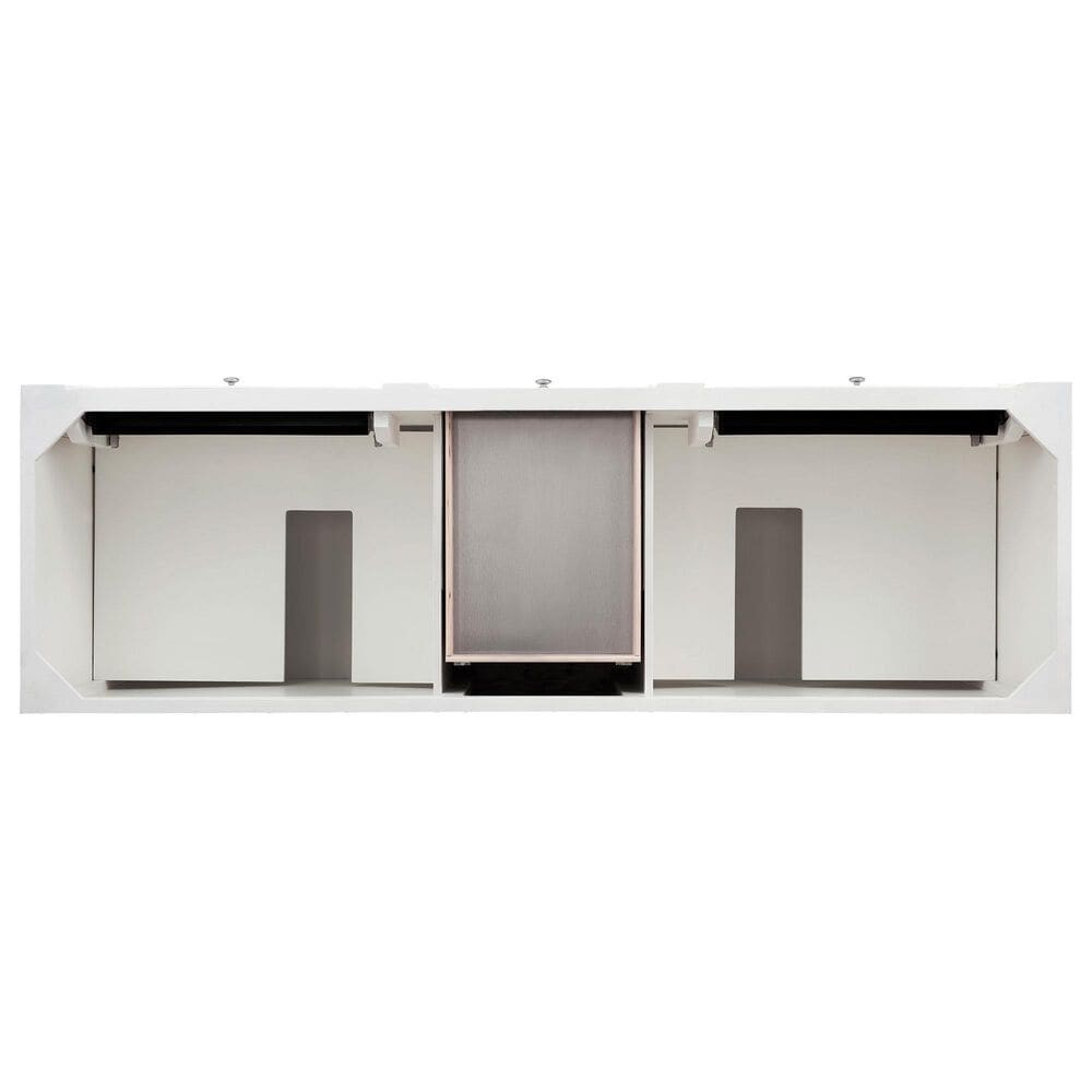 James Martin Vanities Bristol 72" Double Bathroom Vanity in Bright White with 3 cm Eternal Jasmine Pearl Silestone Top, Rectangular Sinks and FreePower Wireless Charger, , large