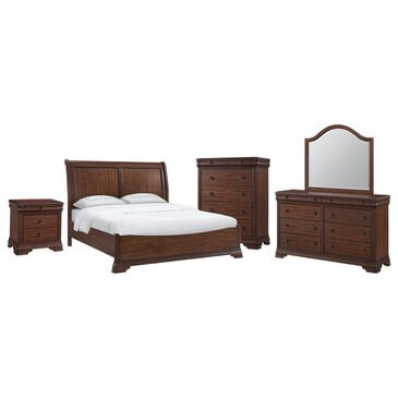 Mayberry Hill Phillipe 5-Piece Queen Bedroom Set in Cherry, , large