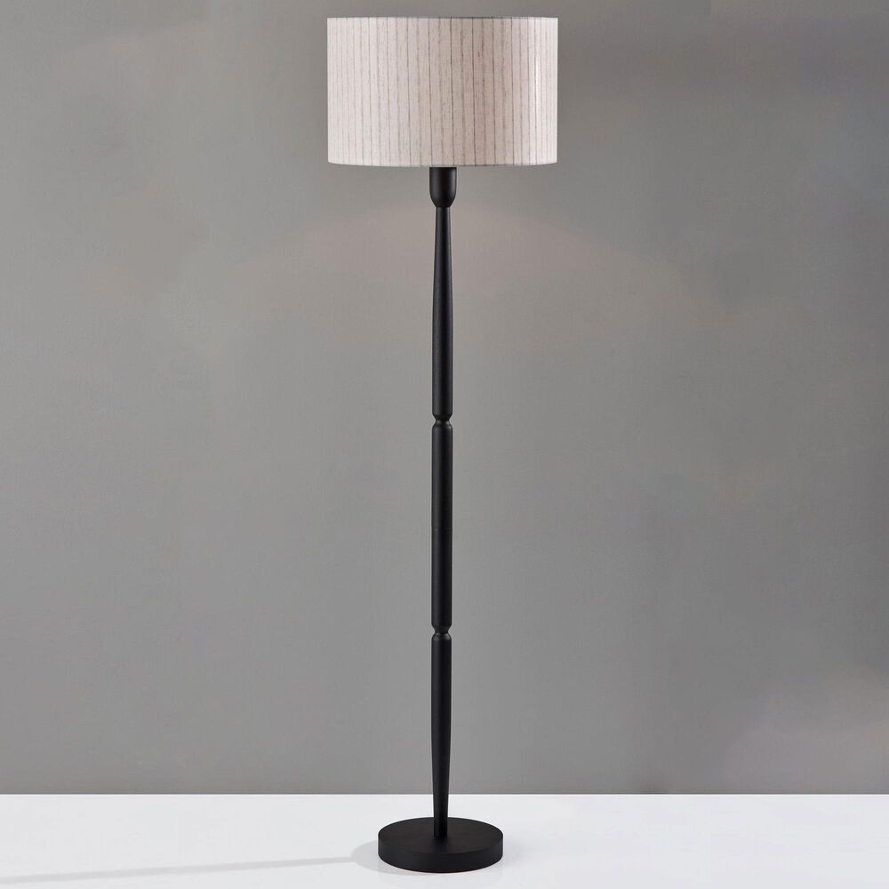 Adesso Nigel Floor Lamp in Black, , large