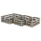Maple and Jade Farmhouse Wood Tray in Brown (Set of 3), , large
