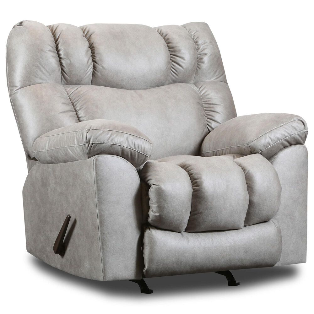Southern Motion Clayton Manual Rocker Recliner in Amos Platinum, , large
