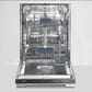 Fulgor Milano 24" Steel Tub Build-In Professional Handle Dishwasher in Stainless Steel, , large