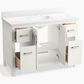 Kohler Kresla 48" Single Bathroom Vanity in White with 3 cm White Quartz Top and Rectangular Sink, , large