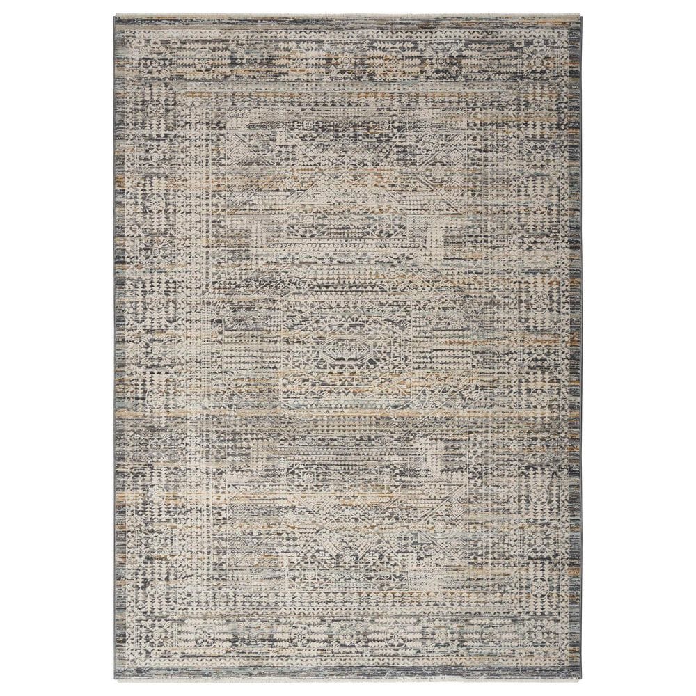Nourison Lynx 9"10" x 13"6" Ivory and Slate Area Rug, , large
