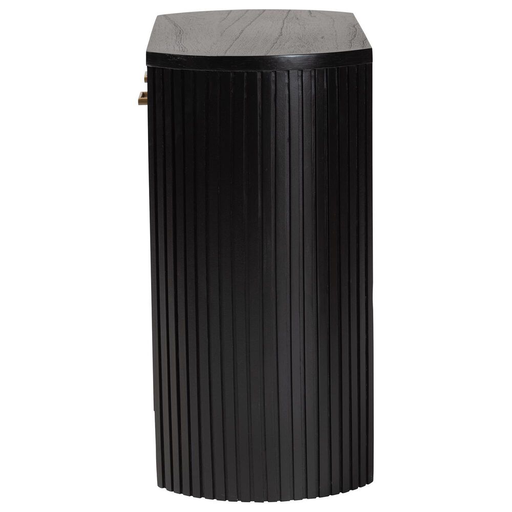 Baxton Studio Keshet 2-Door Accent Cabinet in Black, , large