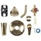 MS International 1-Handle 1-Spray Tub and Shower Faucet with Pressure Balance Valve in Matte Gold, , large