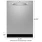 GE Appliances 24" Built-In Dishwasher in Fingerprint Resistant Stainless Steel, , large