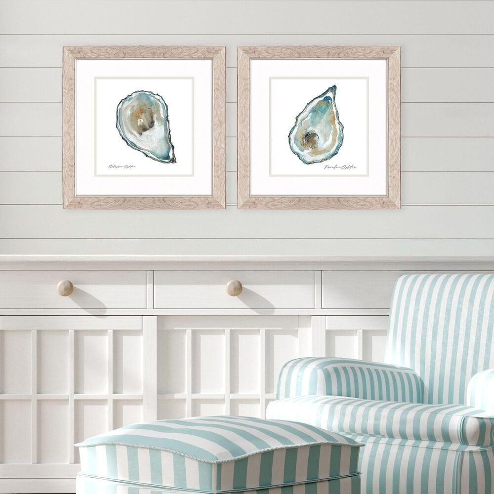 Paragon 19" x 19" Atlantic Pacific Wall Art in Blue (Set of 2), , large
