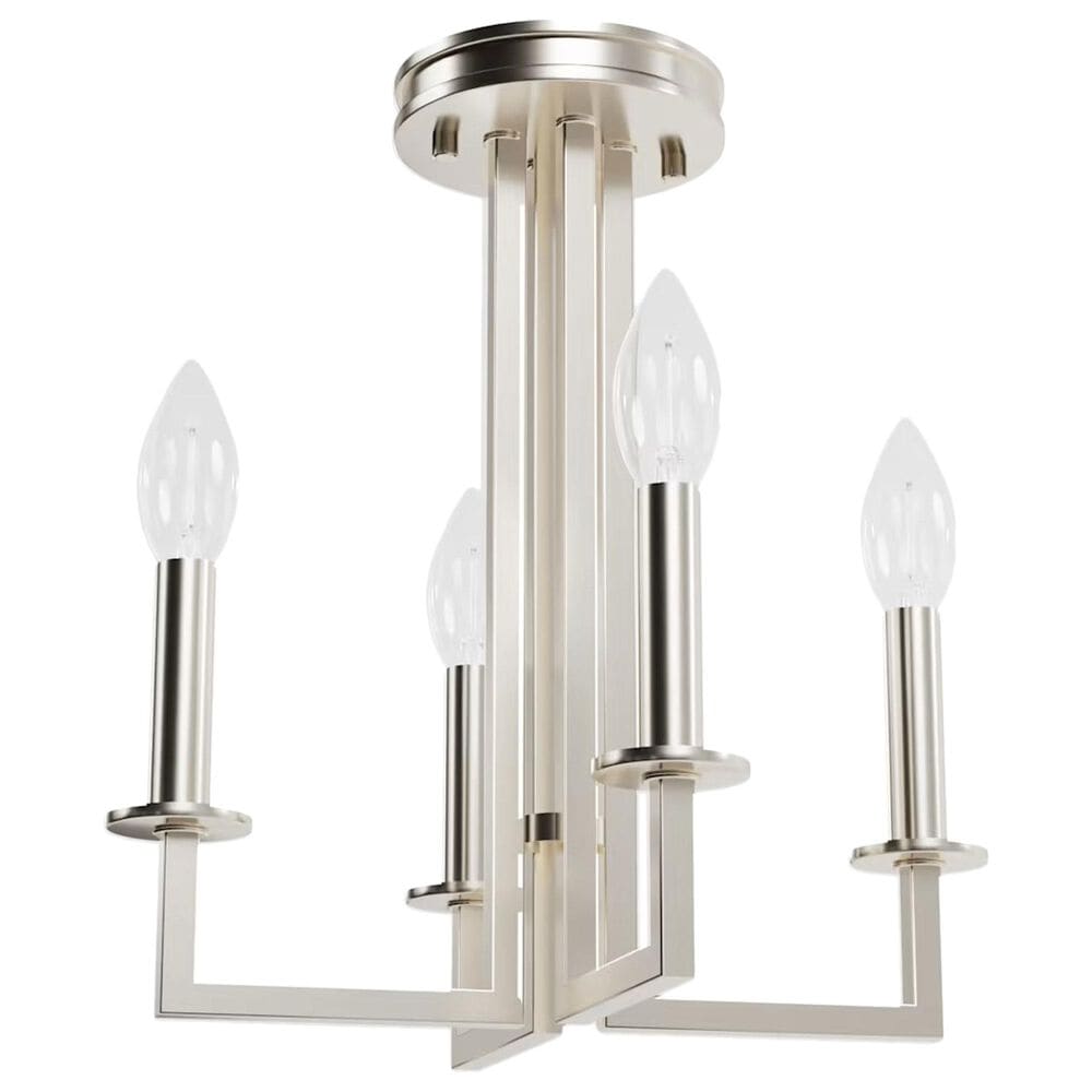 Hunter Bearden 4-Light Small Chandelier in Brushed Nickel, , large