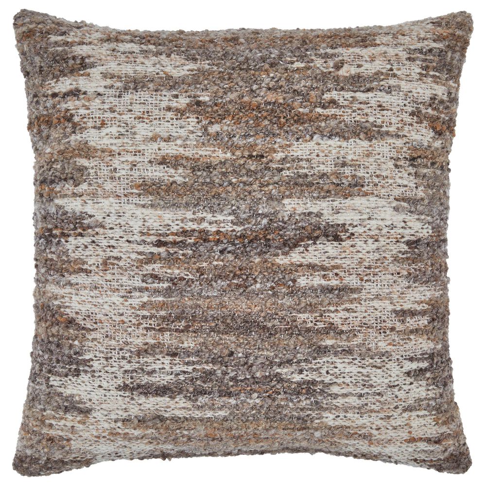 Ashley Nealton 22" Square Throw Pillow in Brown and White, , large