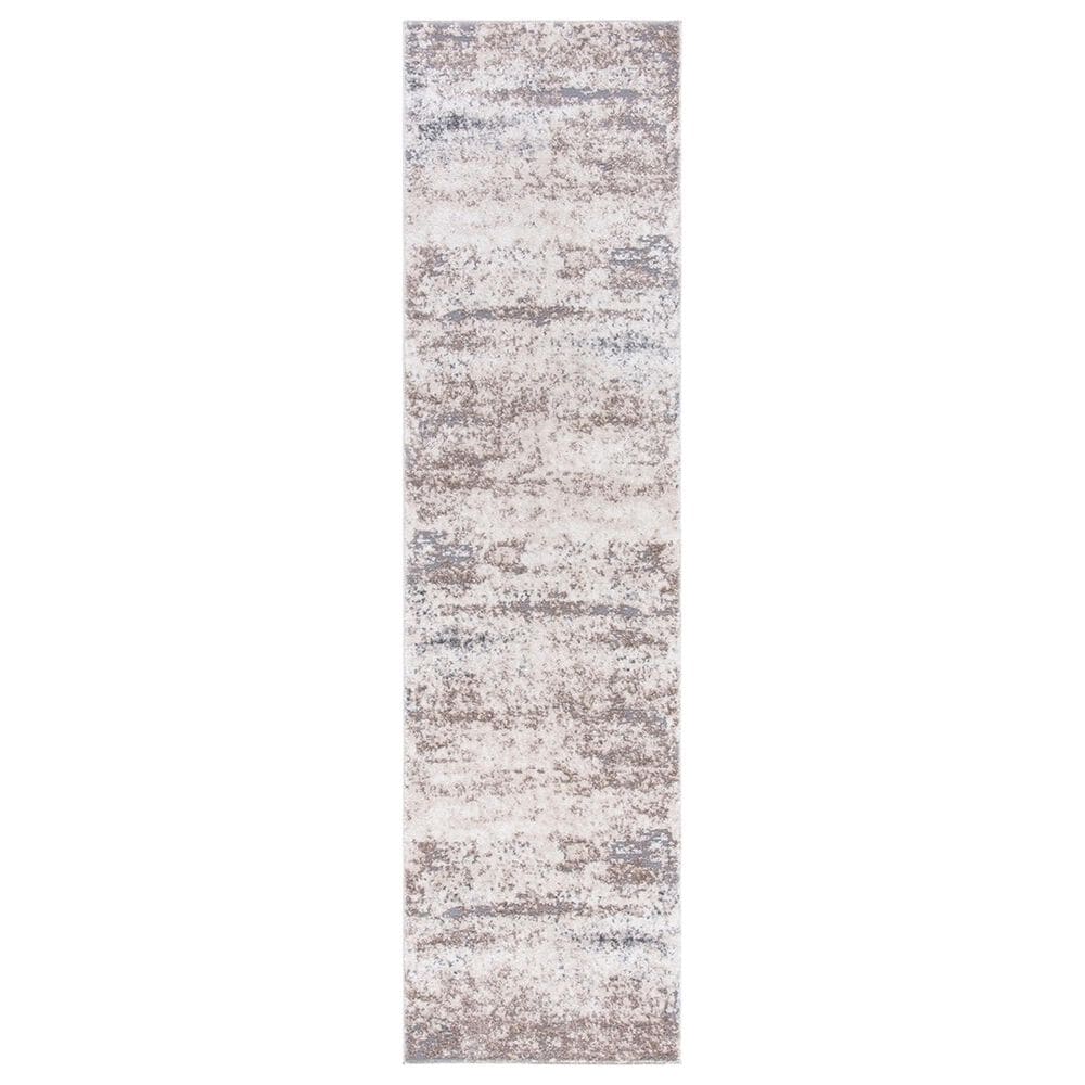 Safavieh Aston ASN799 2" x 8" Ivory and Grey Runner, , large
