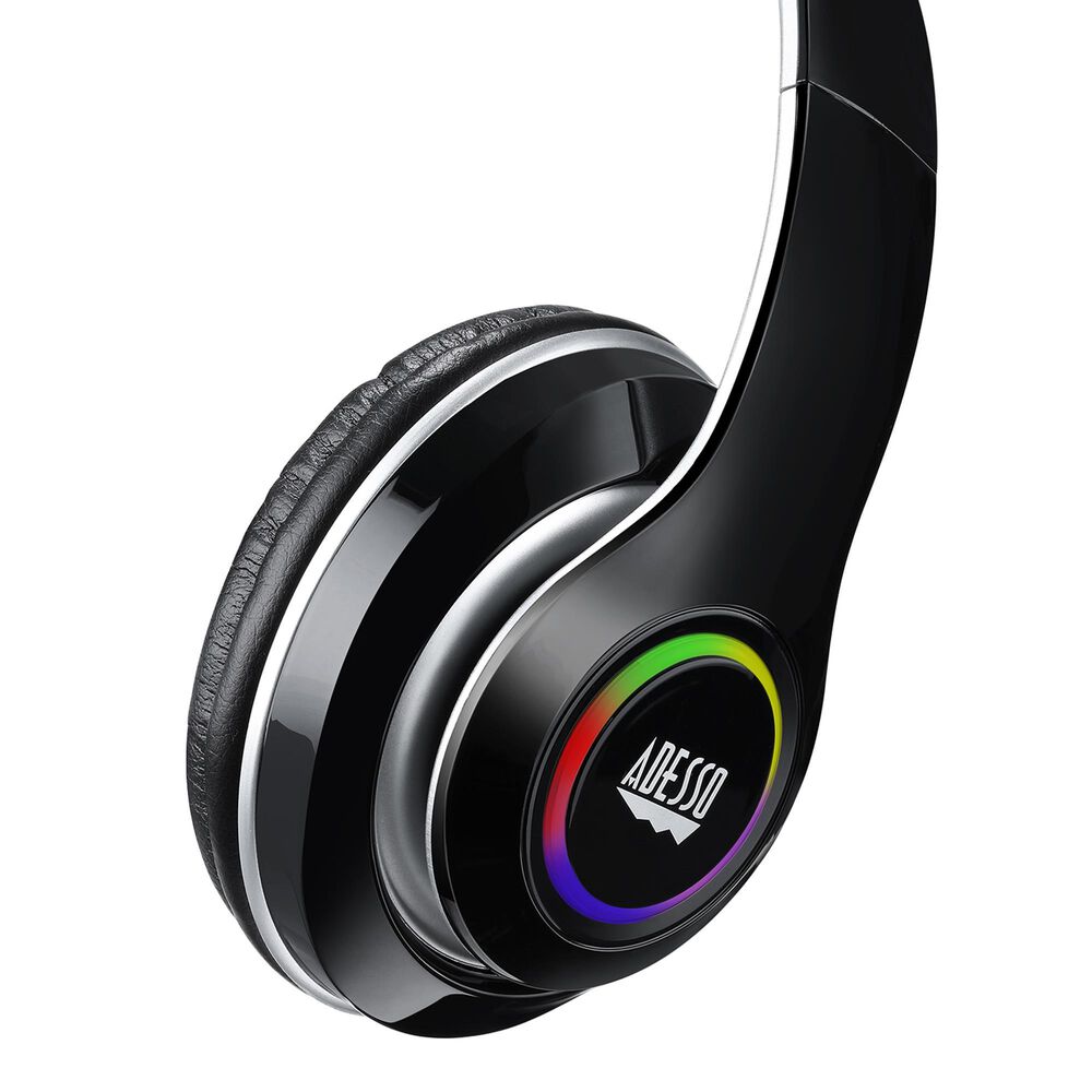 Adesso Stereo Bluetooth Headphone with Built-in Microphone in Black, , large