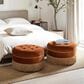 Jennifer Taylor Home Yolanda Standard Ottoman in Burnt Orange and Gold, , large