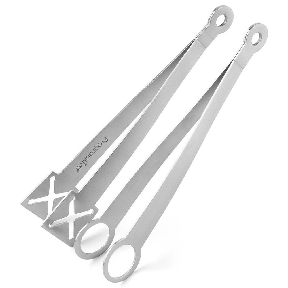 Progressive 2-Piece Appetizer Tong in Stainless Steel, , large