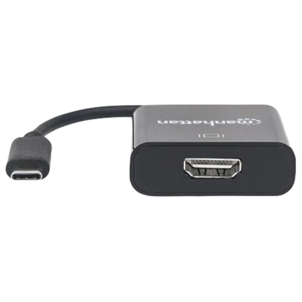 Manhattan 3" USB-C in to HDMI Out Converter in Black, , large