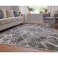 Feizy Cadiz 39N6F 12" x 18" Green and Ivory Area Rug, , large