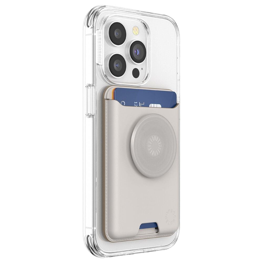 PopSockets SoftGoods MagSafe PopWallet Plus in Horchata, , large