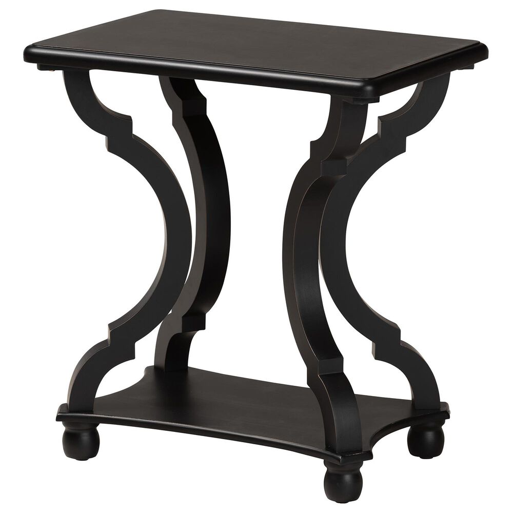 Baxton Studio Cianna End Table in Black, , large