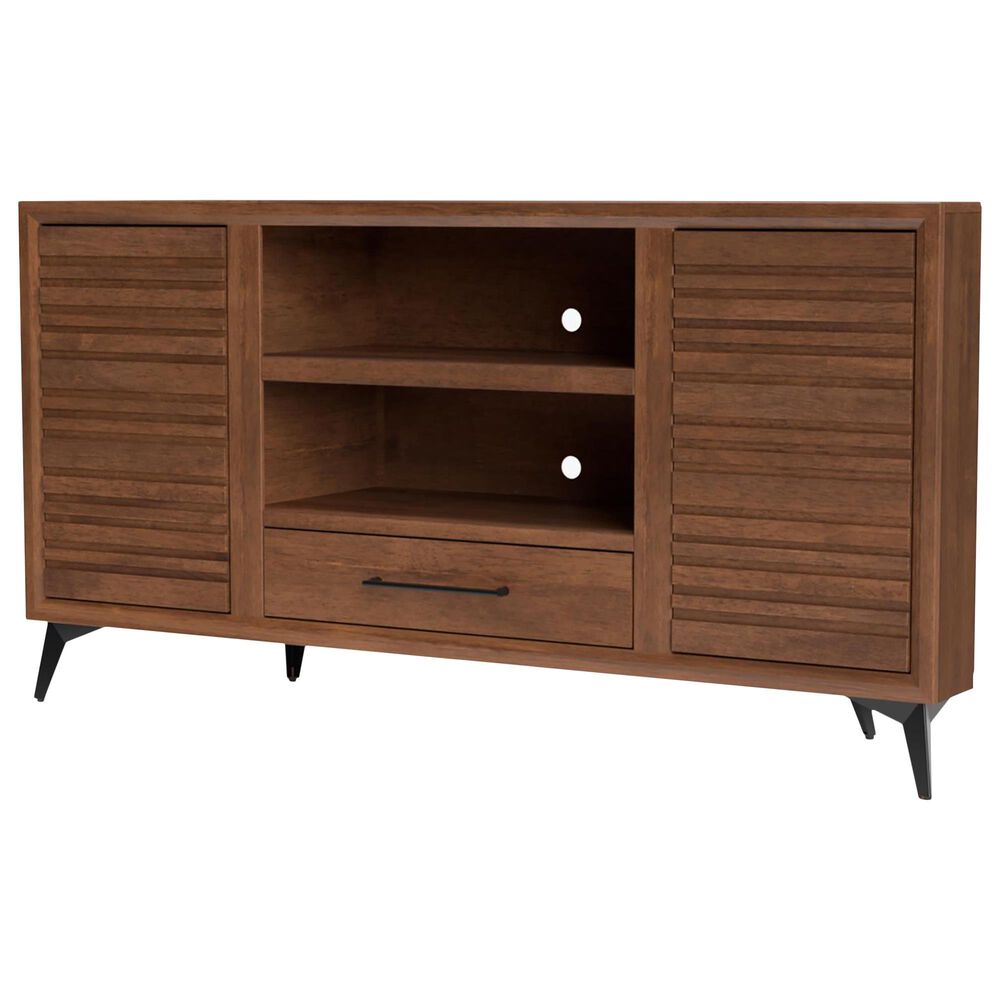 Legends Home Malibu 64" Corner TV Console in Bourbon, , large