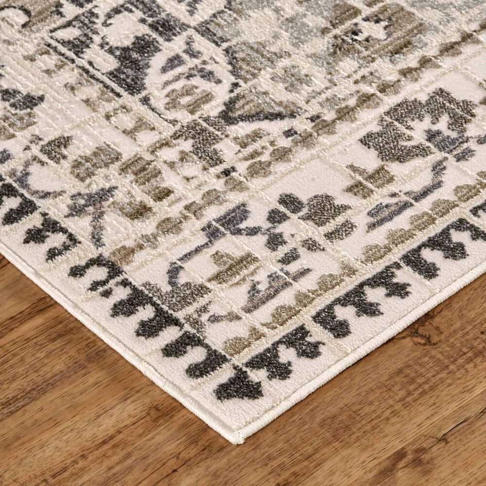 Feizy Kano 7&#39;10&quot; x 11&#39; Gray and Ivory Area Rug, , large