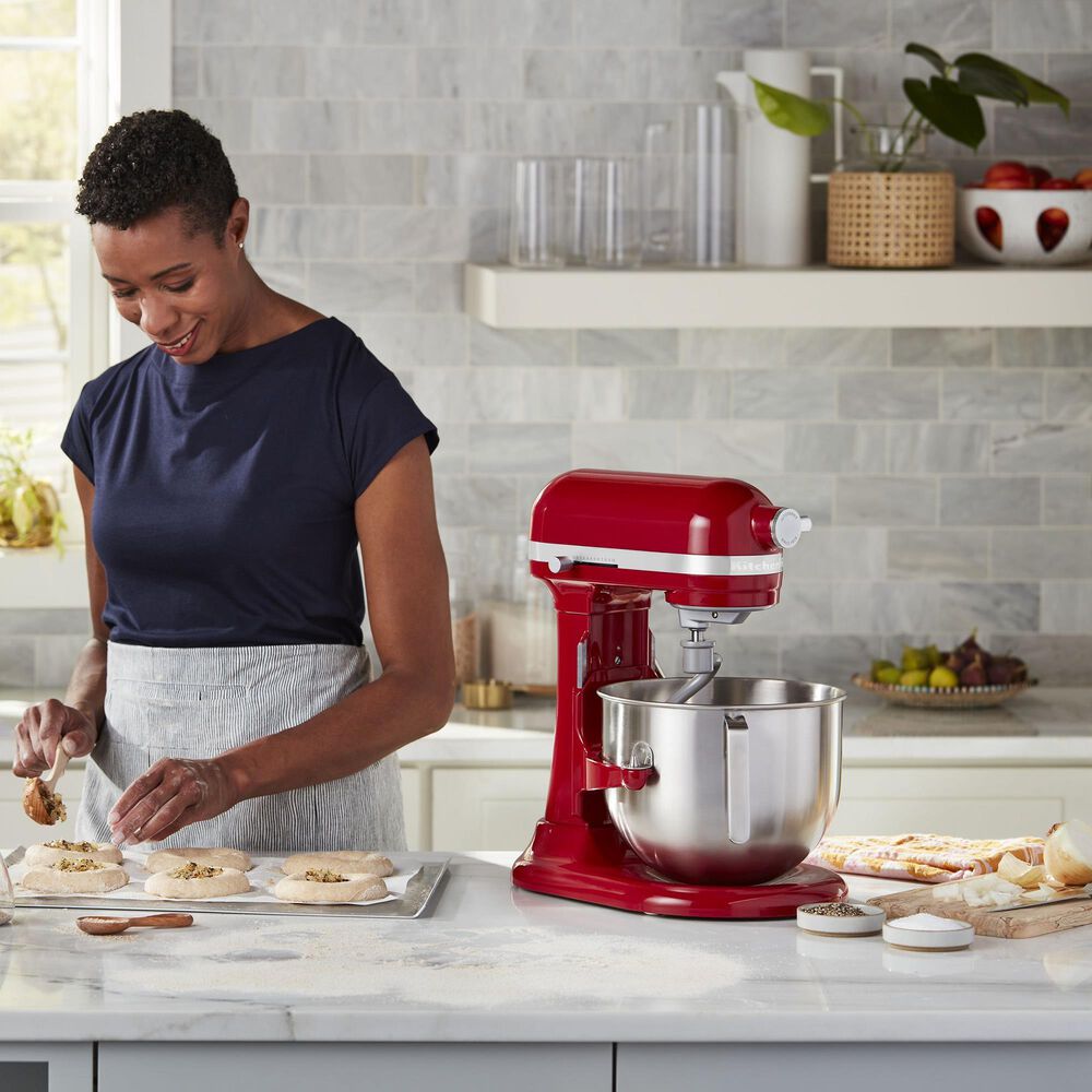 KitchenAid 7 Quart Bowl-Lift Stand Mixer in Empire Red and Stainless Steel