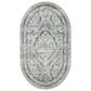 Rifle Paper Co Crafted by Cloth and Company Courtyard 2"3" x 3"9" Oval Chateau Blue Area Rug, , large