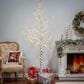 The Gerson Company 6.89" LED Illuminating Indoor Holiday Birch Tree in White, , large