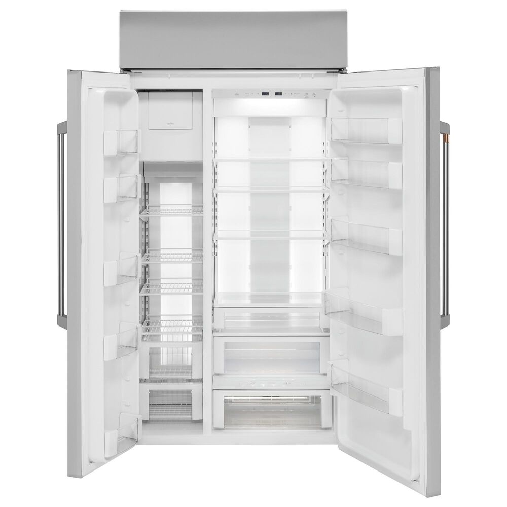 Cafe 25.1 Cu. Ft. Built-In Side-by-Side Refrigerator in Stainless Steel, , large