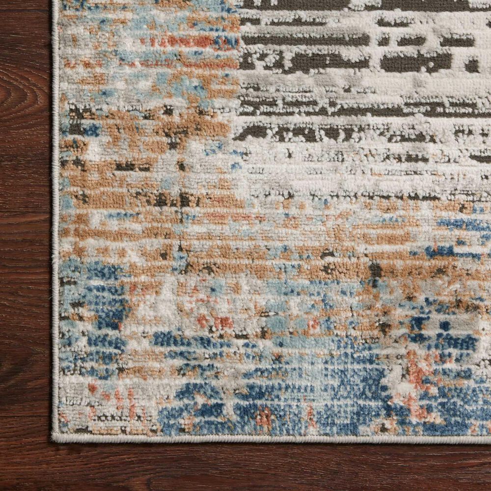 Loloi II Bianca  2&#39;8&quot; x 4&#39; Ash and Multicolor Area Rug, , large