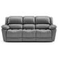 Furniture of America Glarus Manual Reclining Sofa in Dark Gray, , large