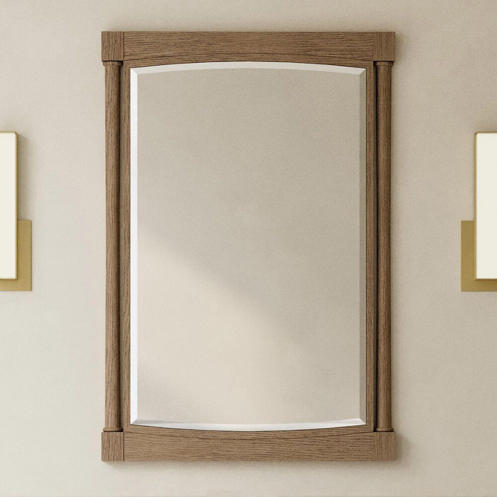 James Martin Kinnsden 26" Rectangular Mirror in Weathered Oak, , large