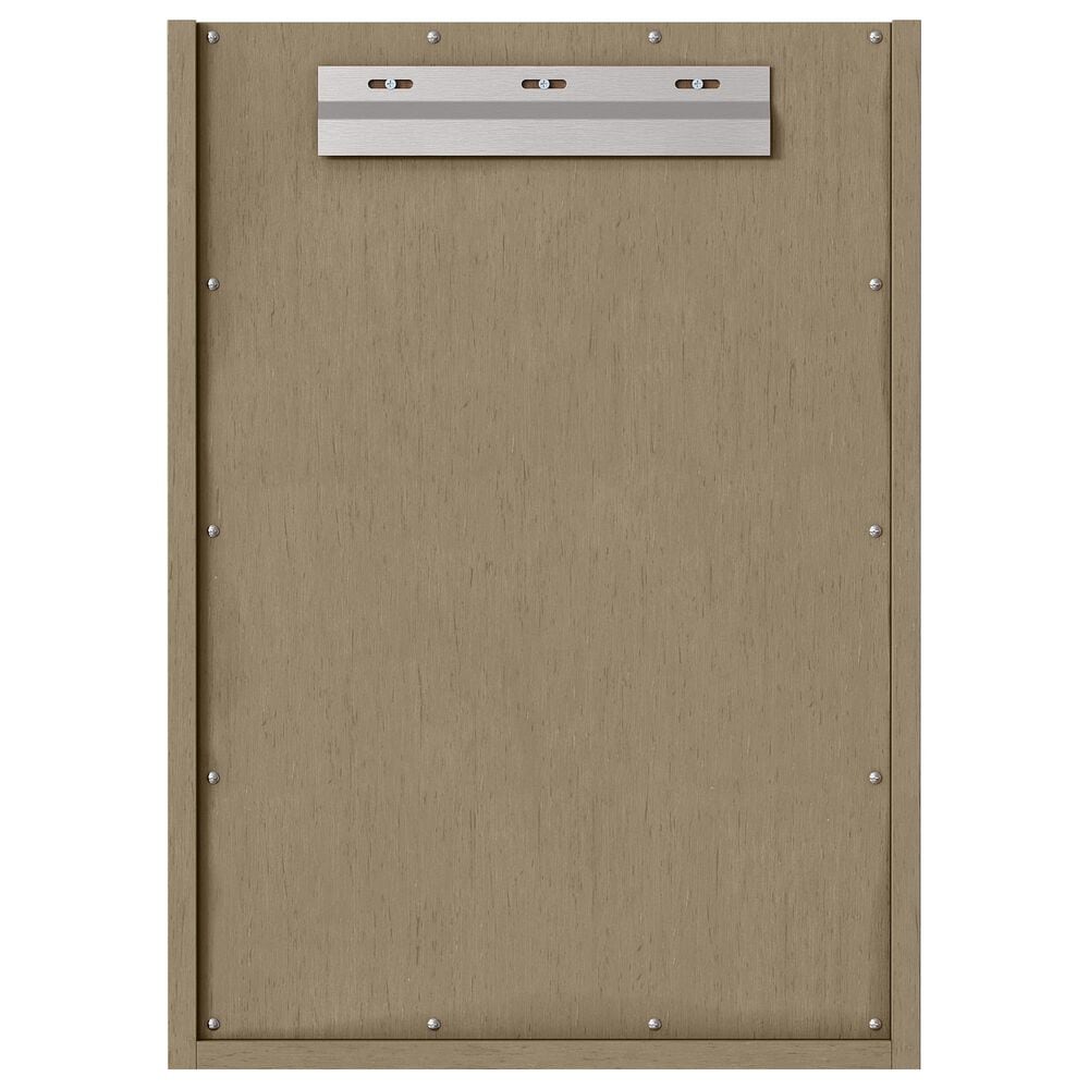 James Martin Vanities Chianti 20" Single Bathroom Vanity in Walnut Whisper and Brushed Nickel with 2 cm White Glossy Composite Stone Top and Rectangular Sink, , large