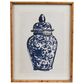Creative Coop Stellan 27.5" x 21.75" Ginger Jar Wall Art in Blue (Set of 2), , large