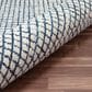 L&R Resources Criss Cross Navy and Ivory 6" Round Area Rug, , large
