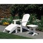 Oceanside Shell Back Adirondack Chair in White, , large